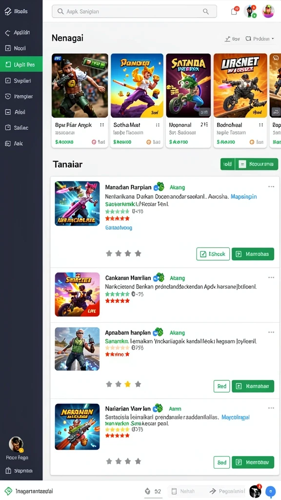 Tampilan antarmuka yang menarik dan mudah digunakan.
