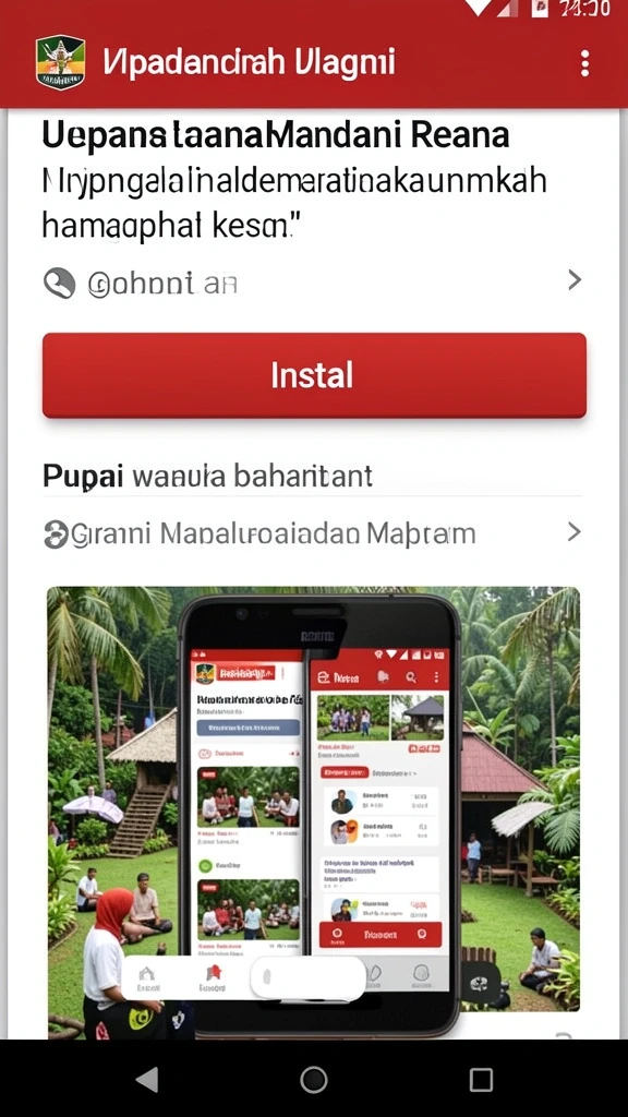 Menu permainan yang intuitif dan mudah dipahami.