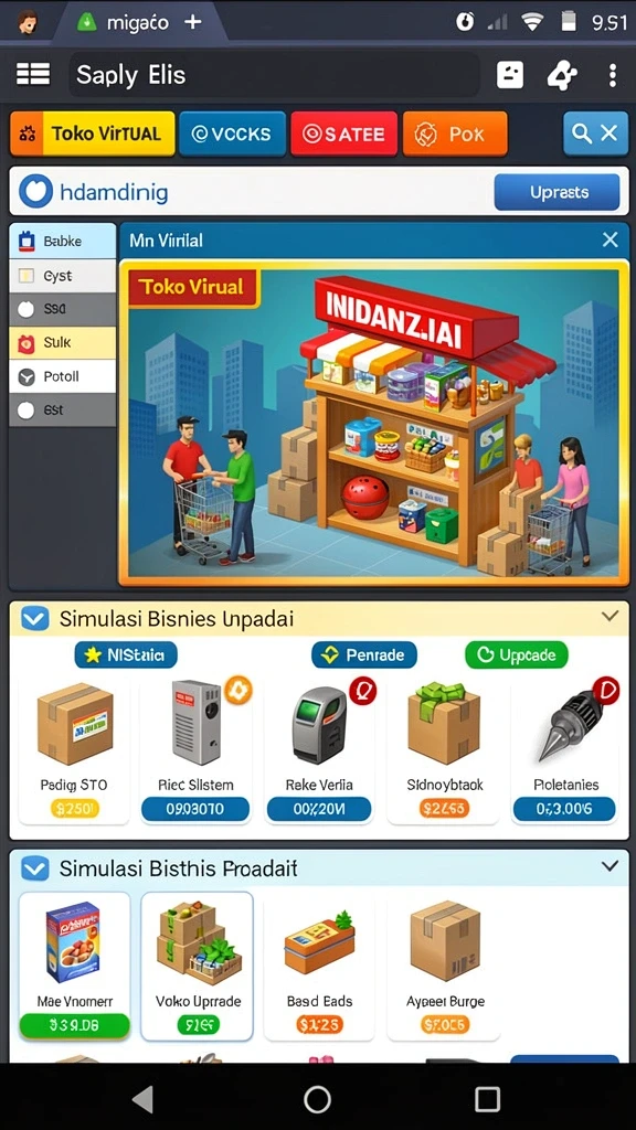 Tampilan awal game yang menarik.
