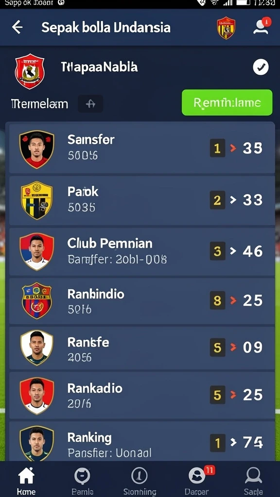 Berbagai jenis permainan judi yang tersedia.