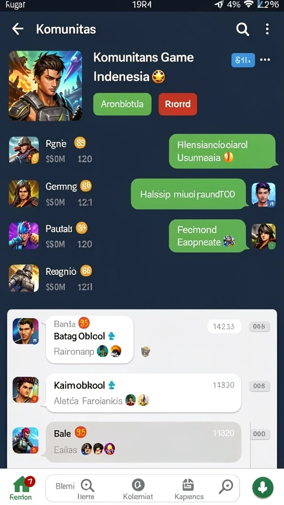 Screenshot menunjukkan interaksi sosial antar pemain yang seru.