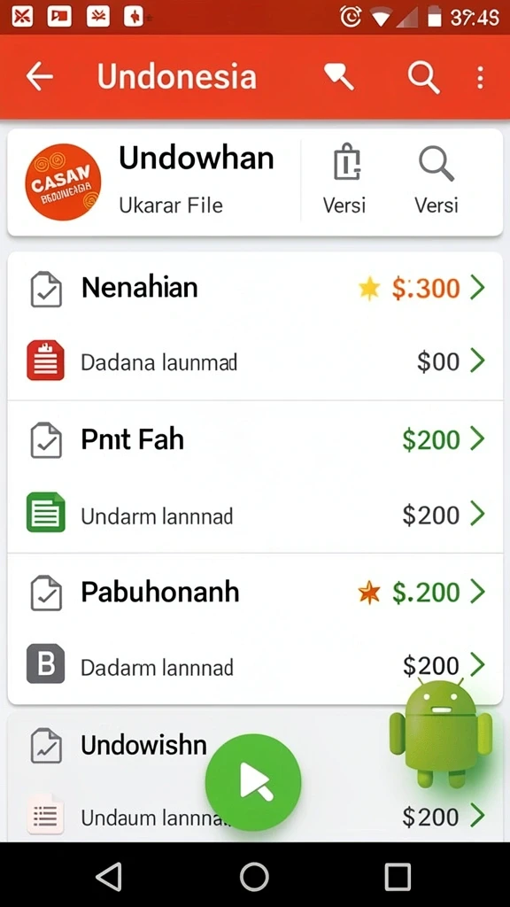 Tampilan karakter yang unik dan menarik.