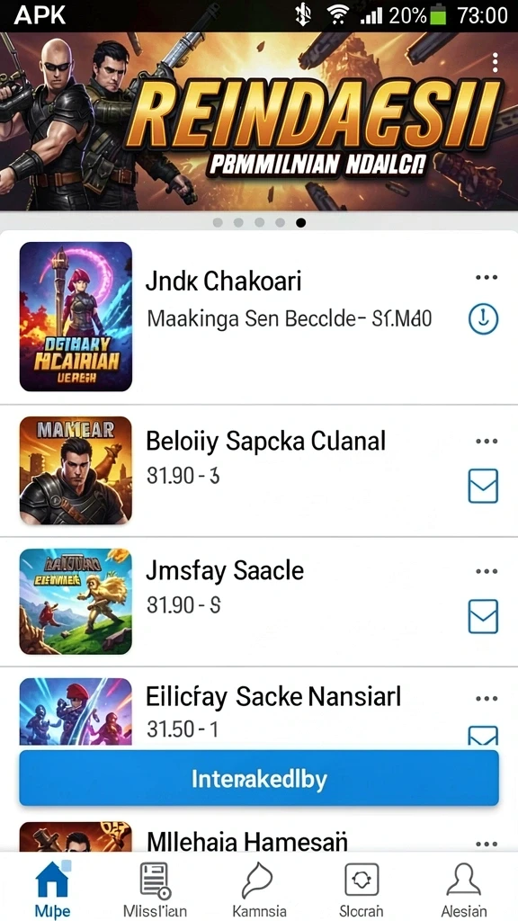 Screenshot menampilkan menu event spesial di GARUDA138.