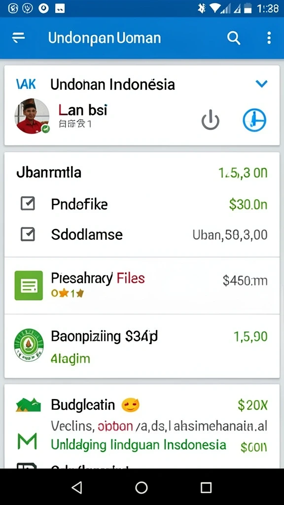 Tampilan antarmuka yang menarik dan user-friendly.