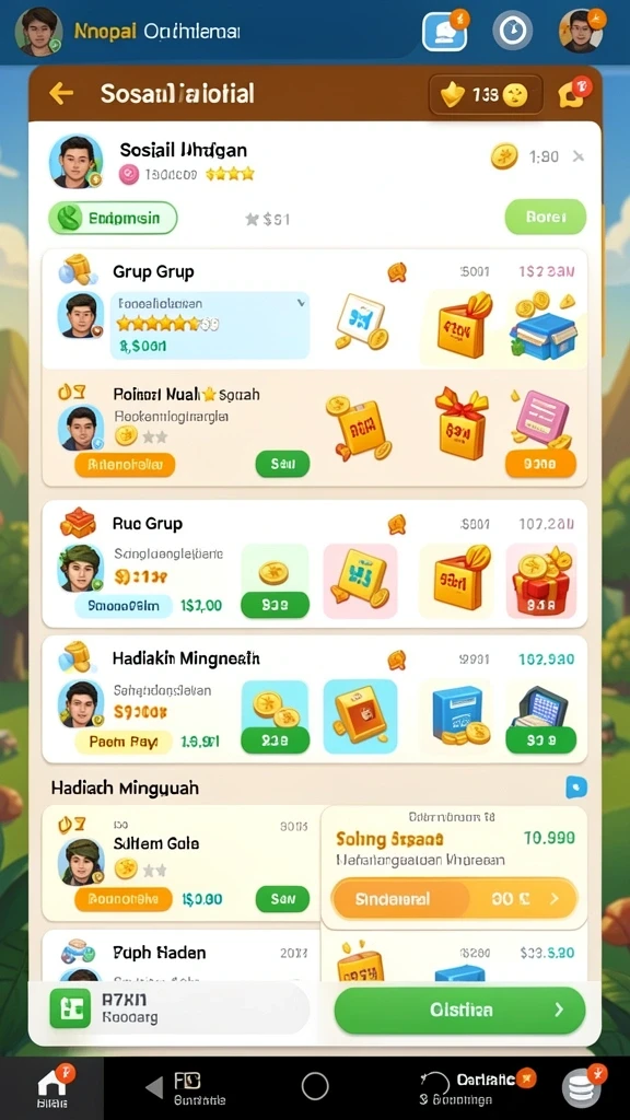 Momen ketika hadiah muncul saat undian berlangsung.