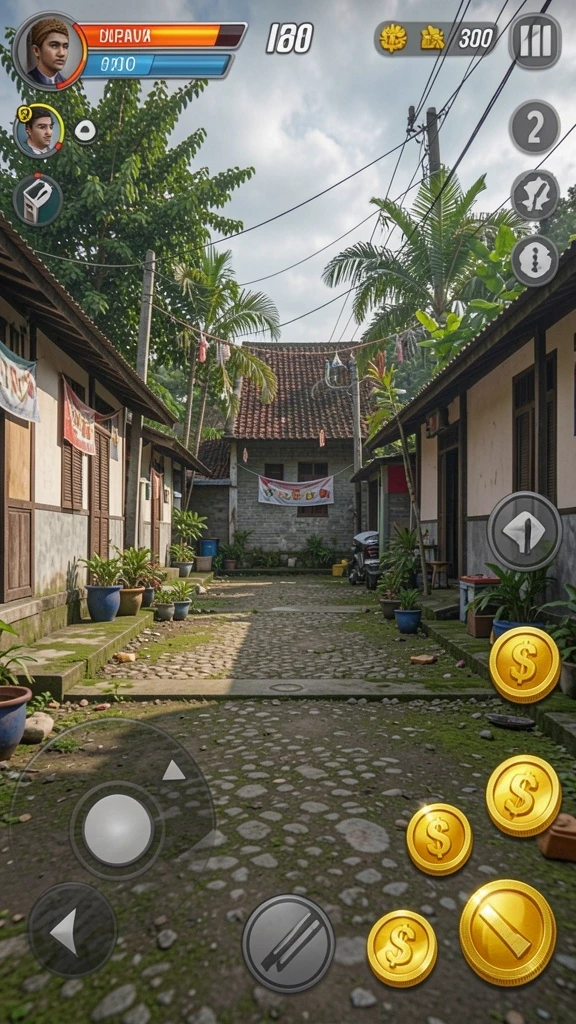 Fitur sosial untuk berinteraksi dengan pemain lain.