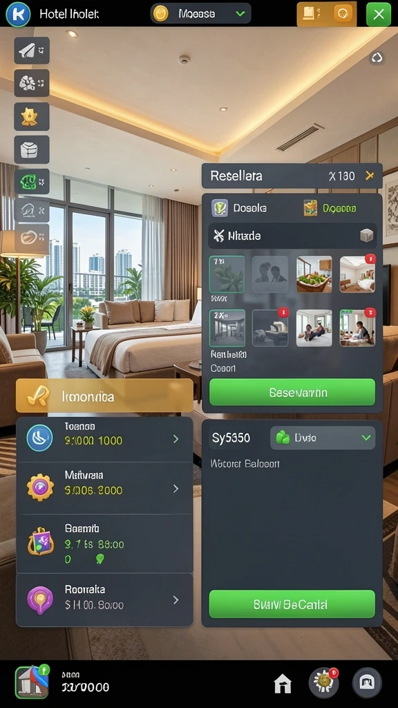 Screenshot tampilan antarmuka permainan yang menawan.