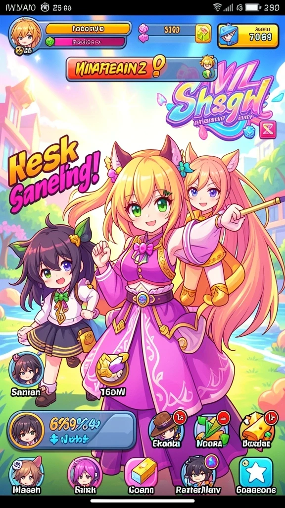 Screenshot memperlihatkan grafik indah selama permainan slot.