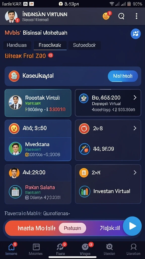 Mode permainan yang beragam dan interaktif.