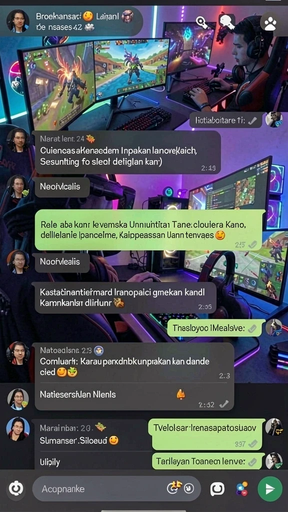 Menunjukkan aksi seru dalam permainan yang mendebarkan.