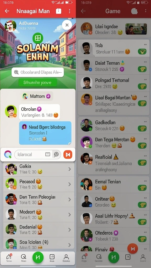 Memperlihatkan komunitas yang aktif dan saling mendukung.