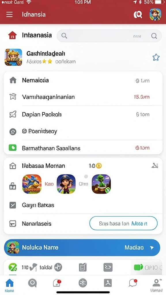 Beragam permainan seru dalam satu aplikasi.