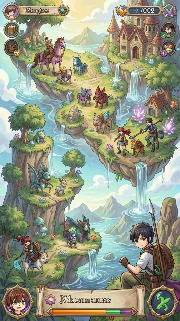 Tampilan awal game yang menarik dengan desain modern.