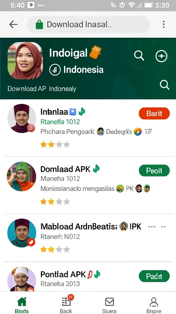 Tampilan antarmuka pengguna yang intuitif dan mudah dipahami.