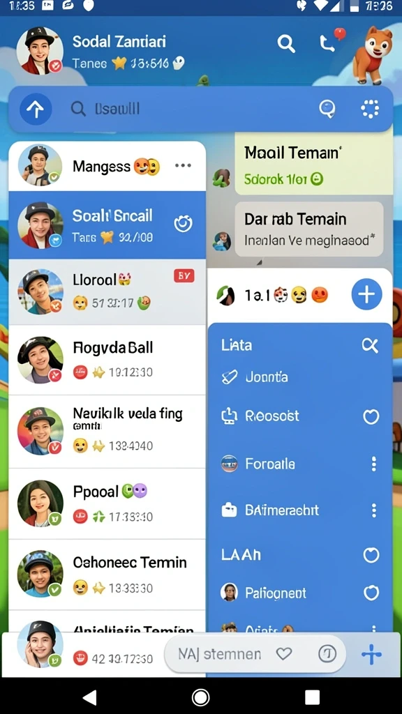 Screenshot 1: Karakter utama dalam pertempuran epic.
