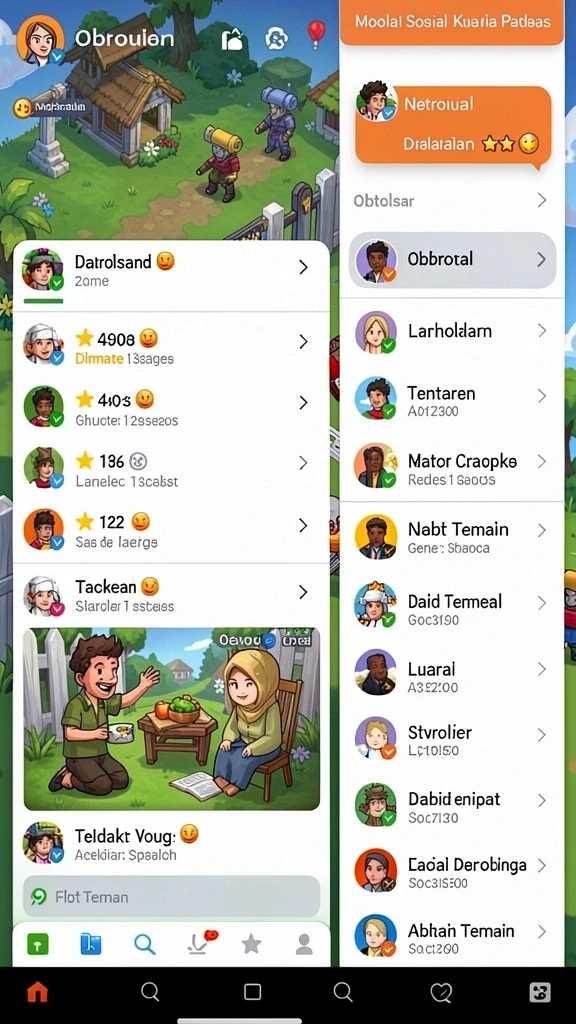 Pengalaman multiplayer yang seru dengan teman.