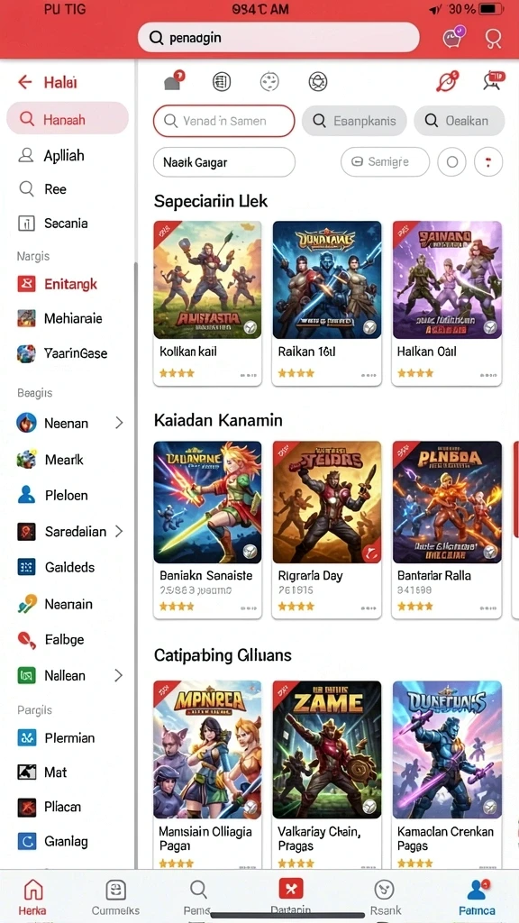 Tangkapan layar ketiga memperlihatkan level yang penuh tantangan dan grafis yang memikat.